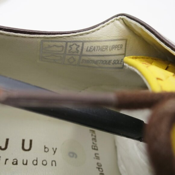 Anthropologie Kaju by A.J. Giraudon Made in Brazil Brown Leather Wedge Loafers 9 - Picture 11 of 15